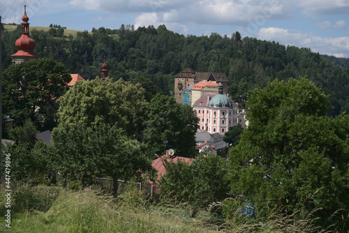 Bečov, Czech Republic - July 7 2021: Becov castle photo