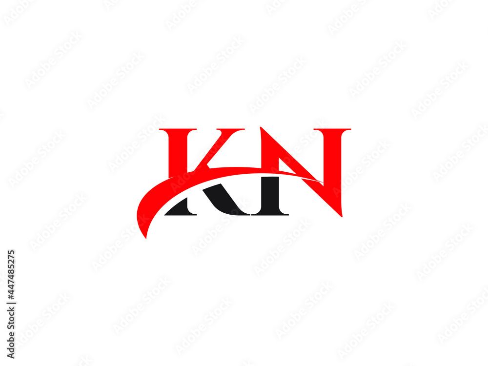 KN Letter Initial Logo Design Template KN Letter Initial Logo Design Template