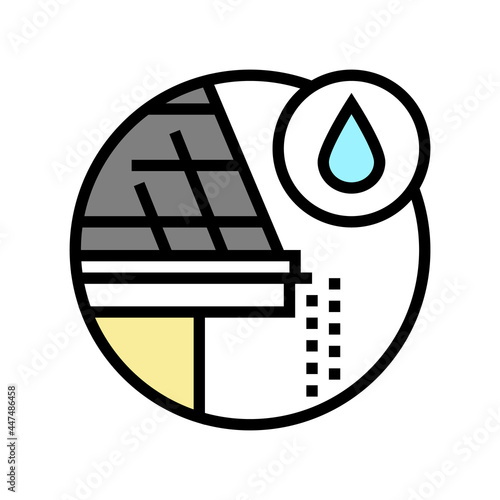 drip edge color icon vector. drip edge sign. isolated symbol illustration