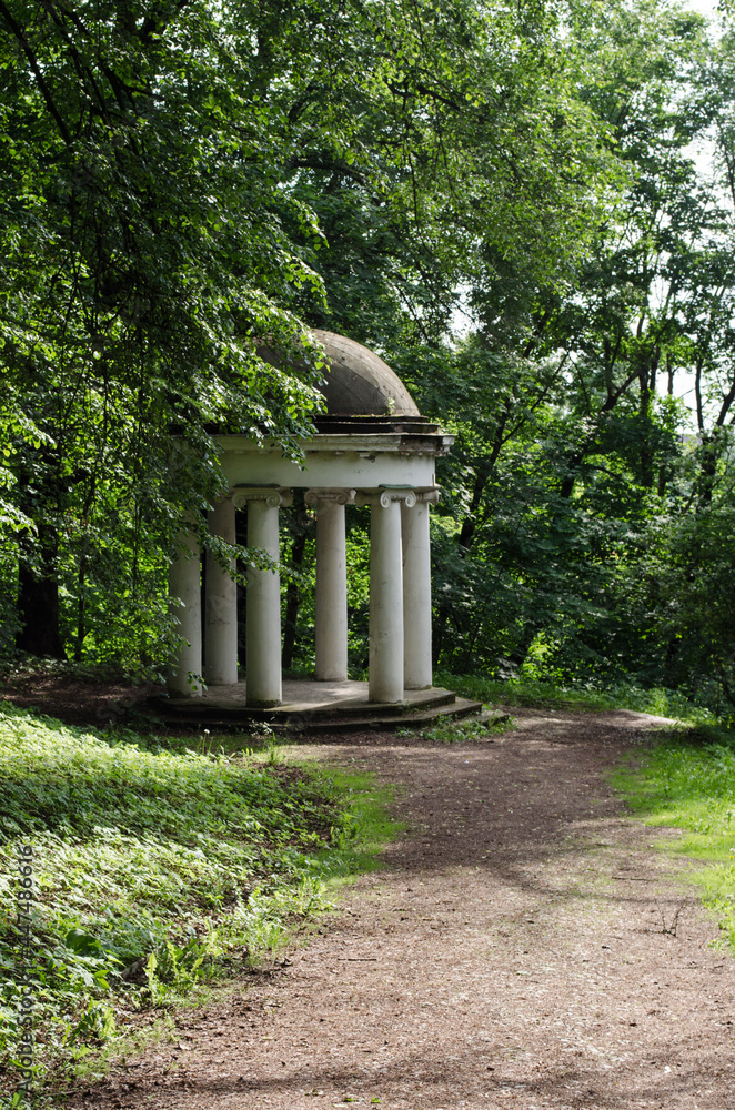 View of the rotunda in the museum -estate Gorki Leninskiye Moscow region Russia