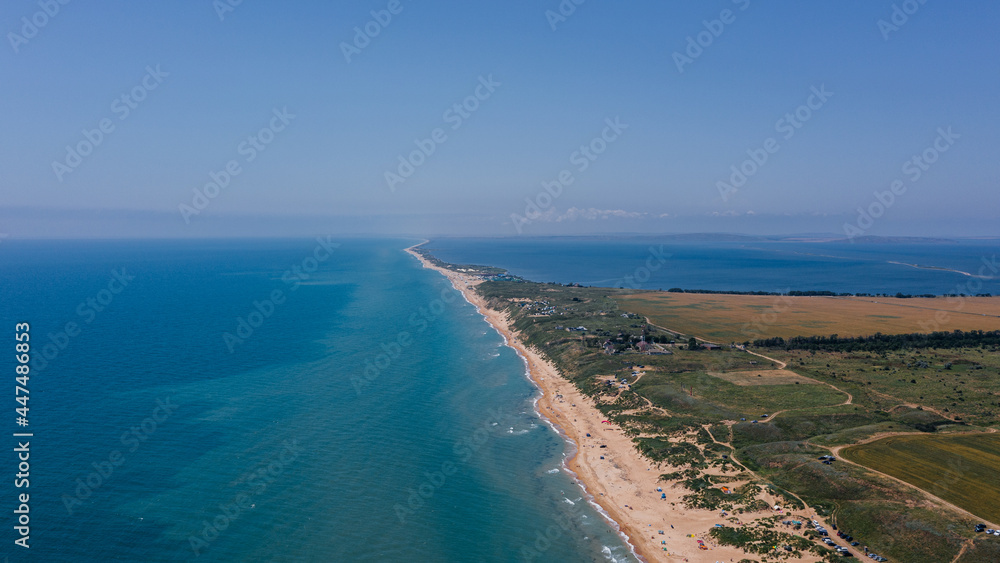 sea ​​shore from a height