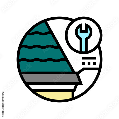 starter strips color icon vector. starter strips sign. isolated symbol illustration