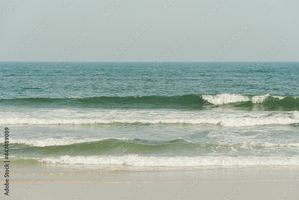 Waves in the Atlantic Ocean, at Fire Island, New York