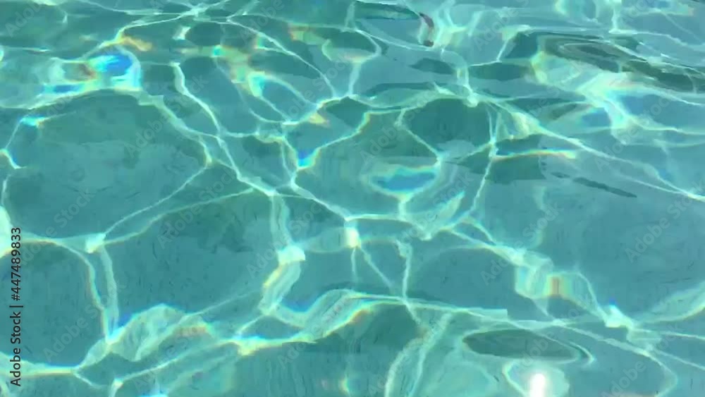 Waving blue water in a pool. Relaxation for the eyes, calm for the soul. Waving blue water in a pool. Relaxation for the eyes, calm for the soul.