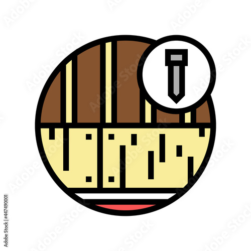 roof deck color icon vector. roof deck sign. isolated symbol illustration