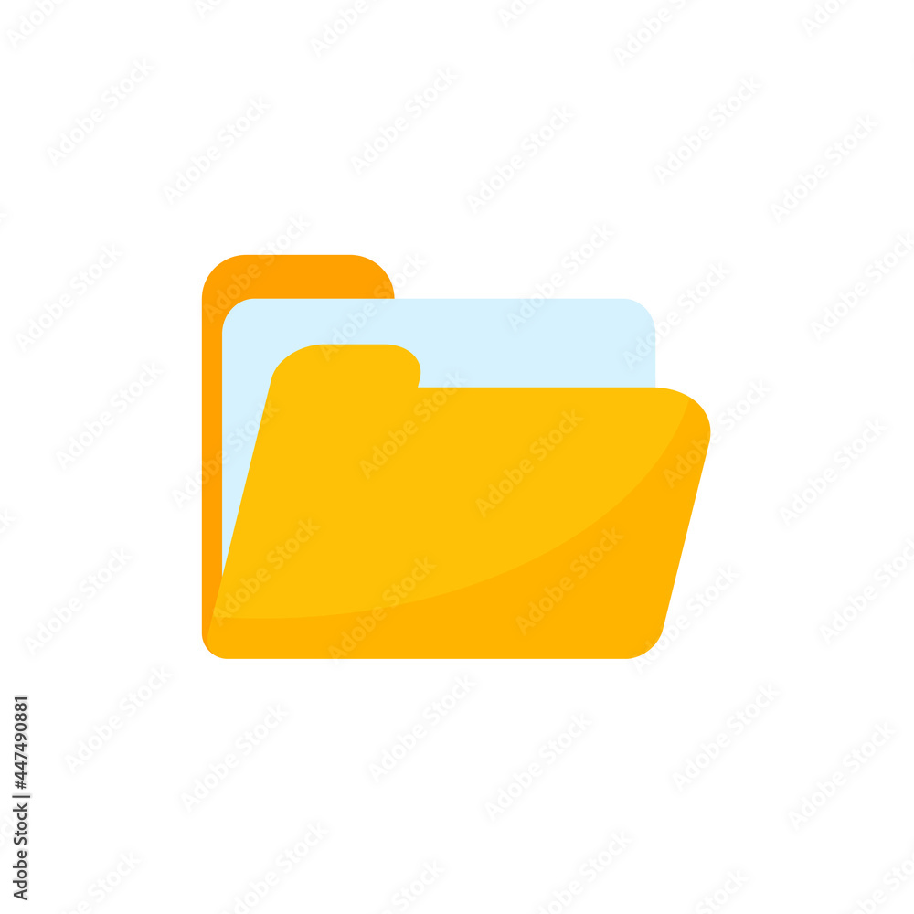 Yellow folders for organizing documents. sorting large amounts of data Yellow folders for organizing documents. sorting large amounts of data