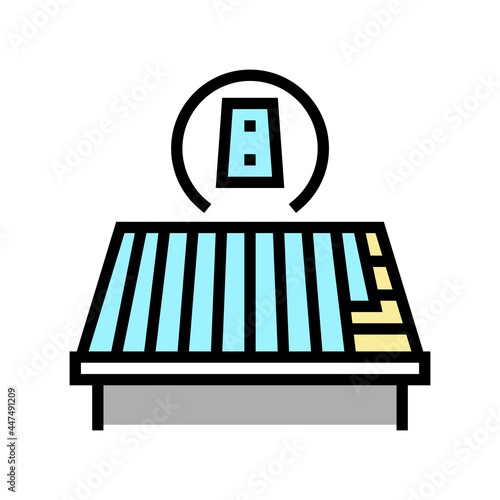 metal roof color icon vector. metal roof sign. isolated symbol illustration