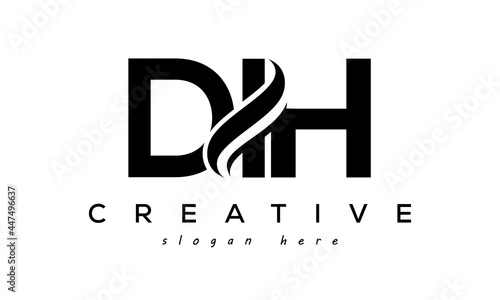 Letter DIH creative logo design vector	 photo