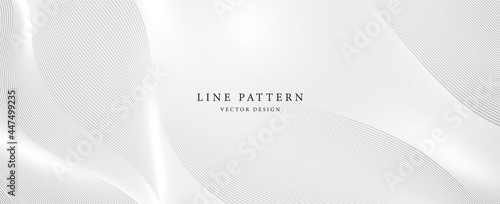 Premium background design with diagonal line pattern in grey colour. Vector white horizontal template for business banner, formal invitation, luxury voucher, prestigious gift certificate