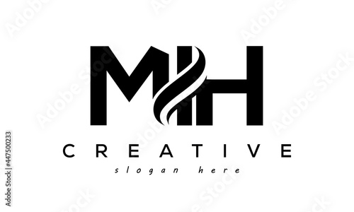 Letter MIH creative logo design vector	 photo