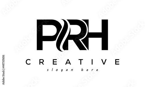 Letter PRH creative logo design vector photo