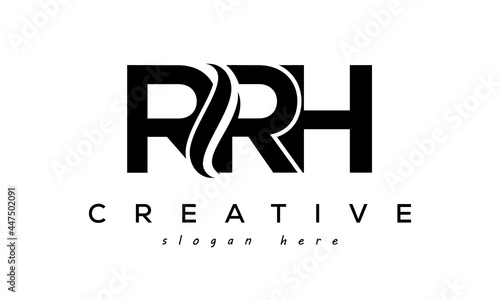 Letter RRH creative logo design vector photo