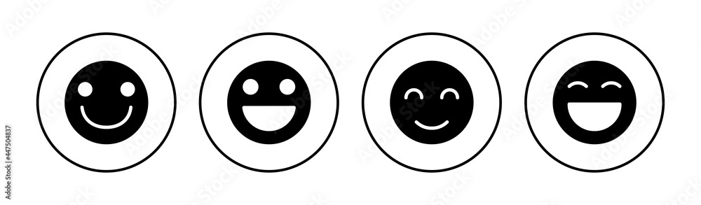 smile icon set. smile emoticon icon. feedback smile icon set. smile emoticon icon. feedback