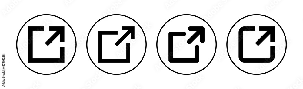 External link icon set. link icon vector. hyperlink symbol External link icon set. link icon vector. hyperlink symbol