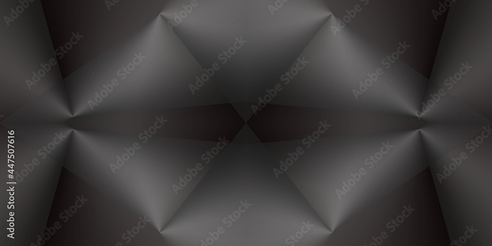 Obraz premium abstract geometric, 3d background, black paper, wallpaper gradient, wall art, pattern texture, with light, you can use for ad, product and card, business presentation, space for text