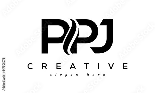 Letter PPJ creative logo design vector	 photo