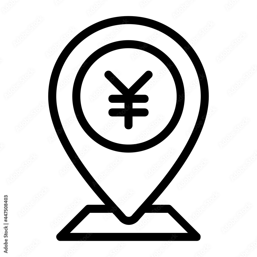 Japanese Yen ATM Location Icon Japanese Yen ATM Location Icon