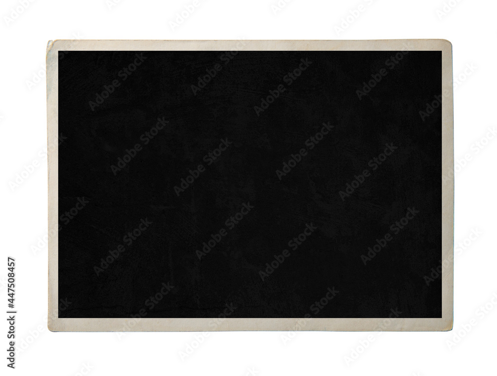 Blank old photo isolated on white Blank old photo isolated on white