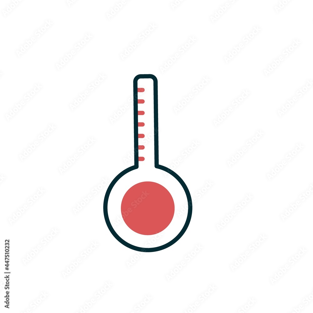Thermometer Linear Vector Icon Design Thermometer Linear Vector Icon Design