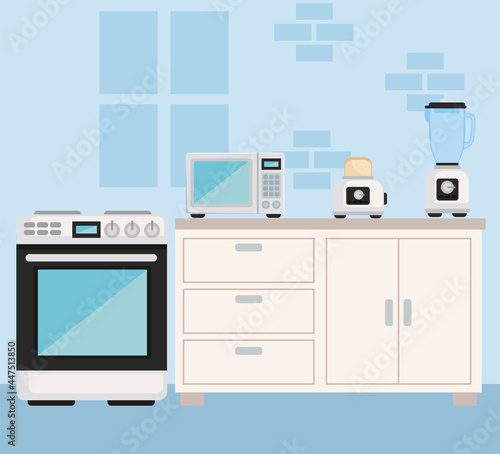 home appliances of kitchen