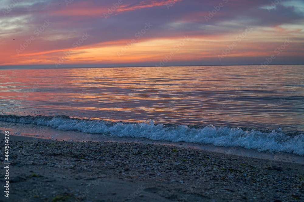 Dawn over the Black Sea in Odessa.