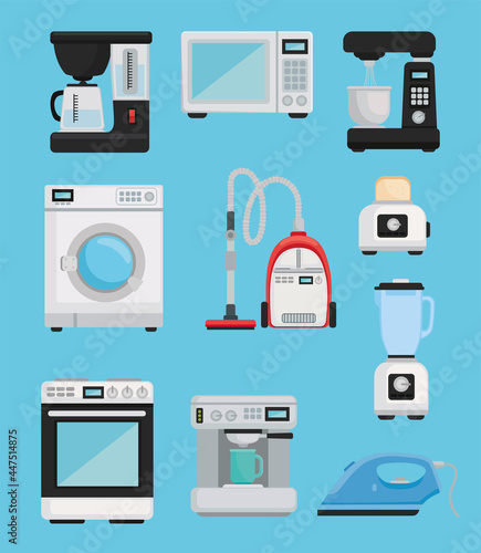 icons home appliances