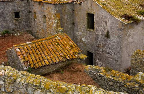 The abandoned Convent inside the Insua Fortress in Caminha, Portugal. photo