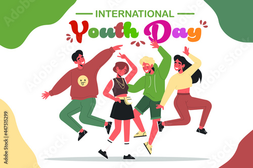 vector illustration of youth day