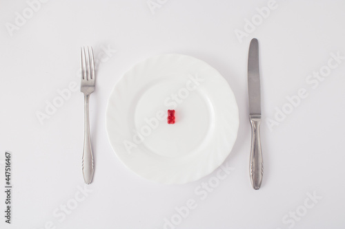 plate with a fork