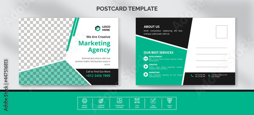 Professional Corporate postcard template design