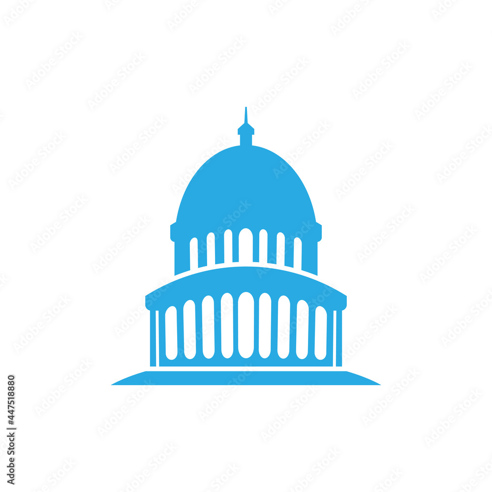 Capitol building icon design illustration