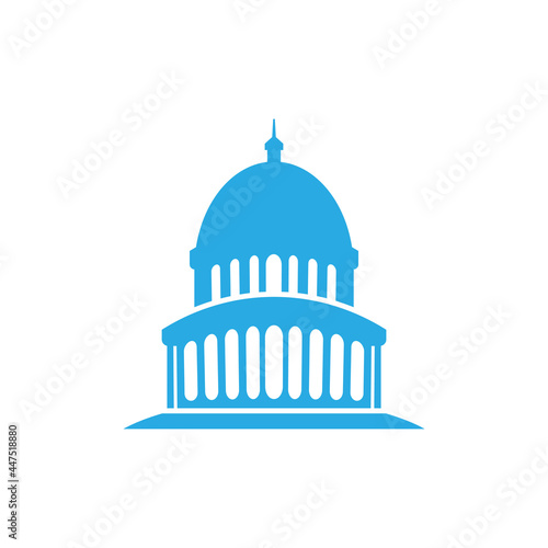 Capitol building icon design illustration