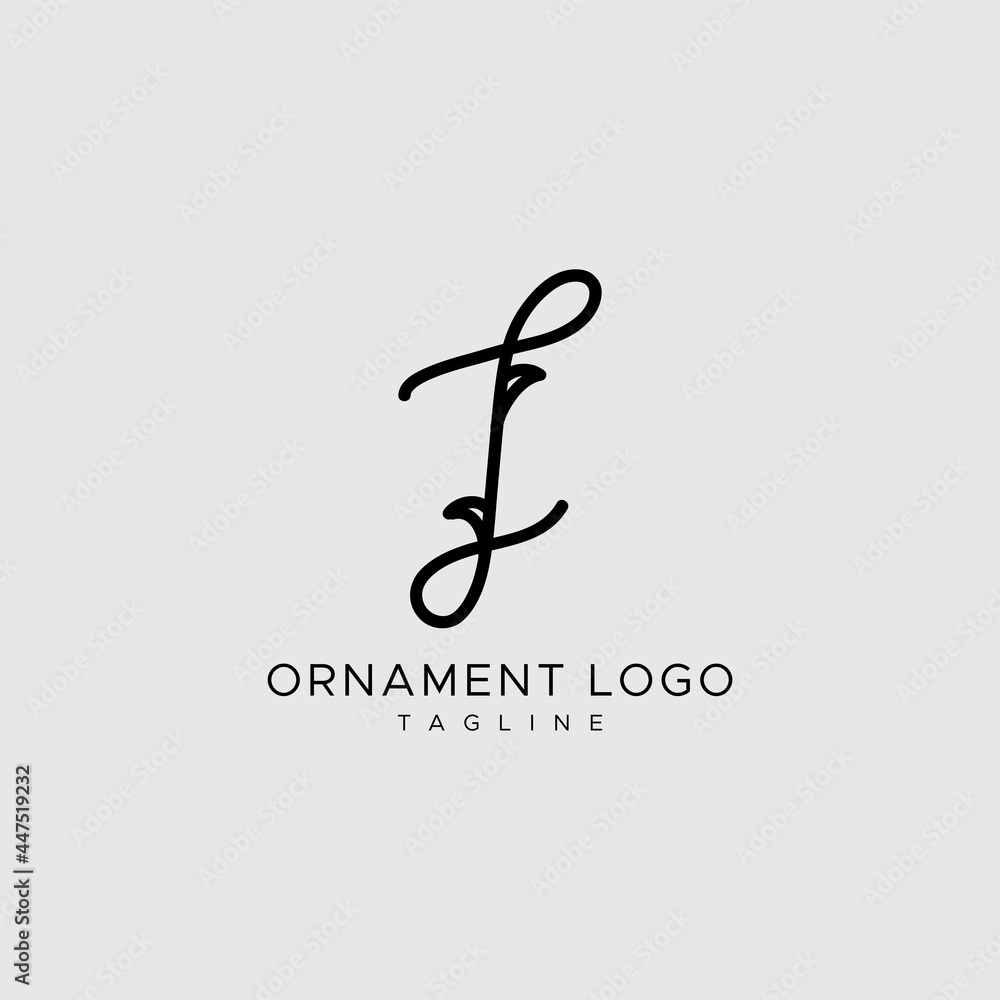 Obraz premium professional and minimal elegant abstract ornament logo