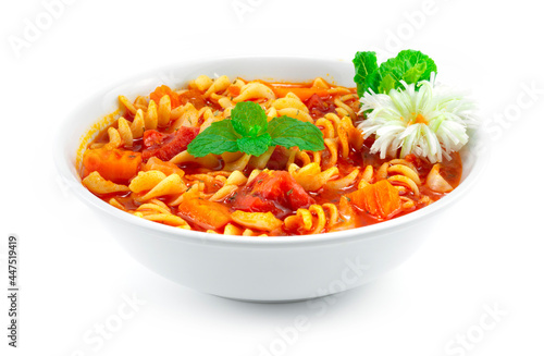 Pasta with Tomato Soup Italian food fusion style