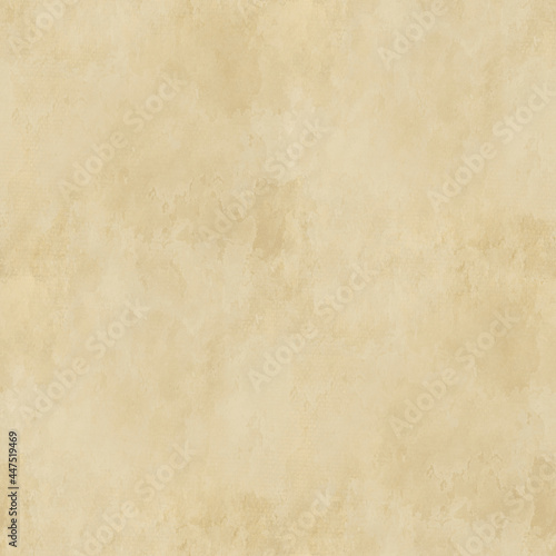 Old paper or cardboard in sepia tones. Destroyed surface with irregular stains. Seamless pattern. 