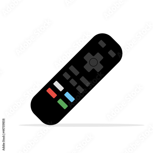 Remote control tv icon. Flat vector remote control video modern design device