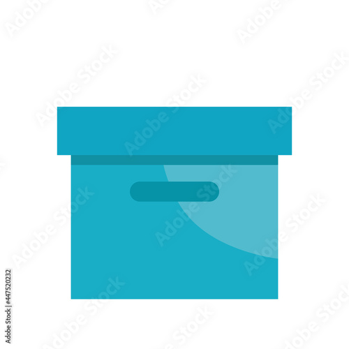 closed blue box