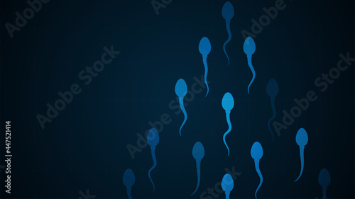 Sperm icon. human sperm cells