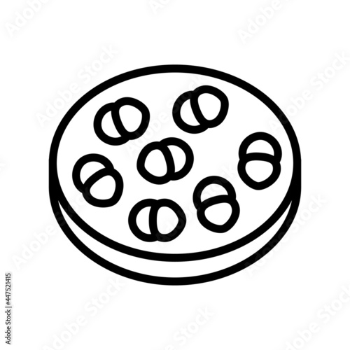 enterococcus infection line icon vector. enterococcus infection sign. isolated contour symbol black illustration
