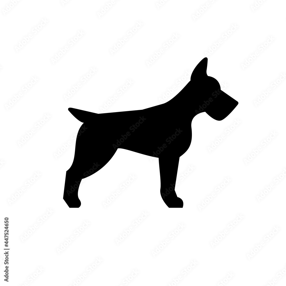 Dog or domestic pet glyph icon