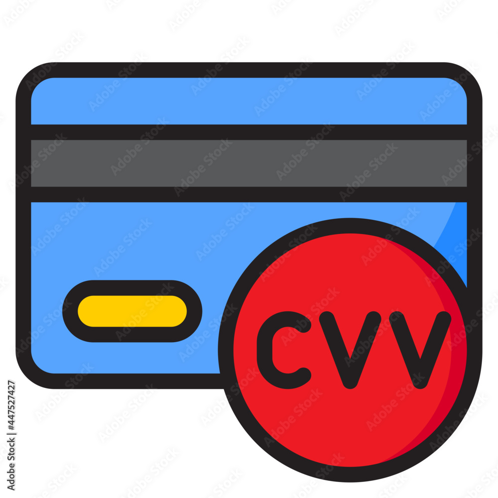 credit card color line style icon credit card color line style icon