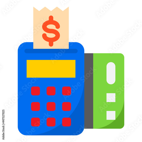 cashier flat style icon