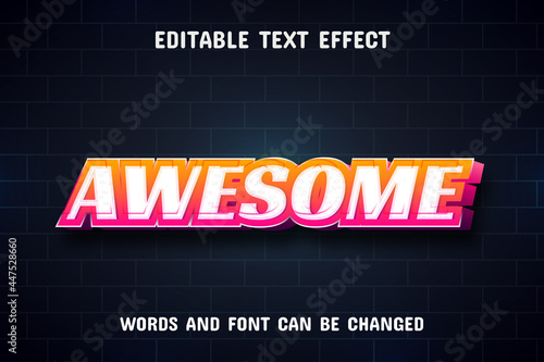 Awesome text - editable text effect