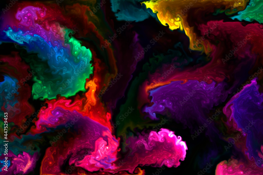 abstract colorful background with watercolor