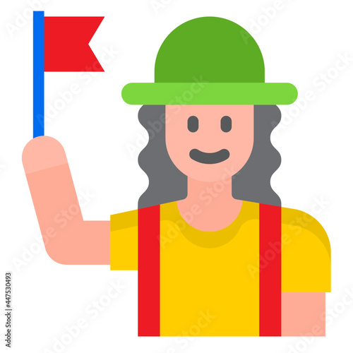 guide flat style icon