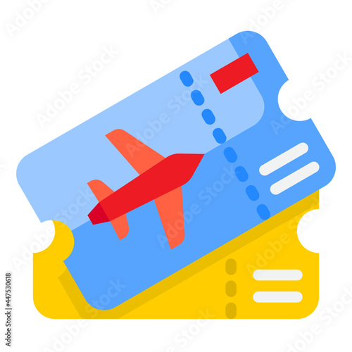ticket flat style icon