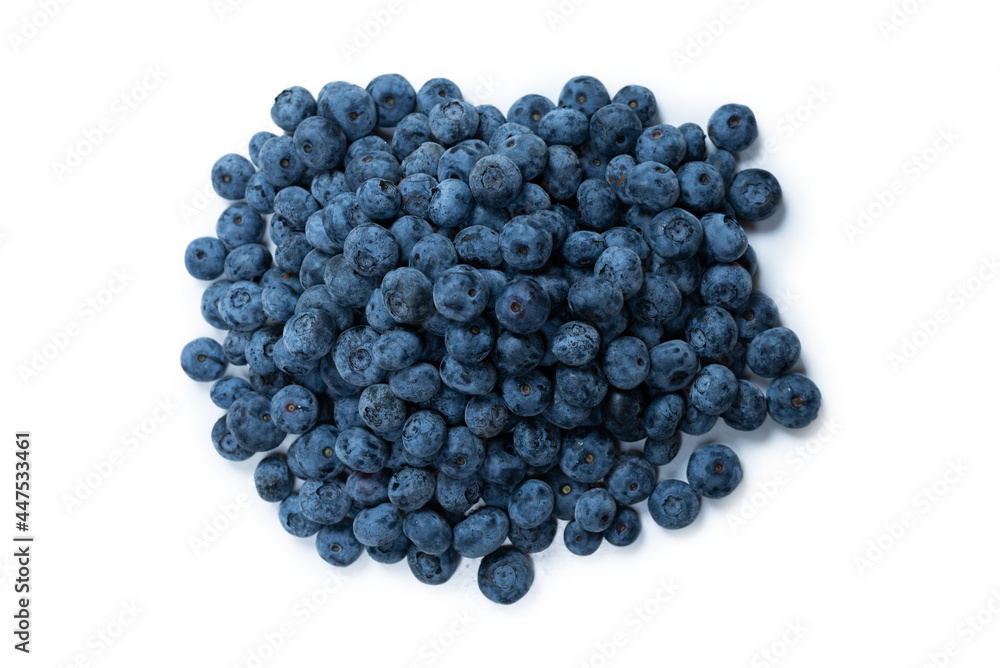 Group of fresh blueberry isolated on a white background. Group of fresh blueberry isolated on a white background.