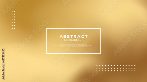 Gold backgrounds with modern abstract blurred color gradient. Smooth templates collection for brochures, posters, banners, flyers and cards. Vector illustration.