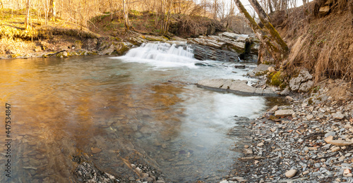 Rocks on the Nasiczne stream  Bieszczady Mountains   Progi skalne na potoku Nasiczne  Bieszczady g  r