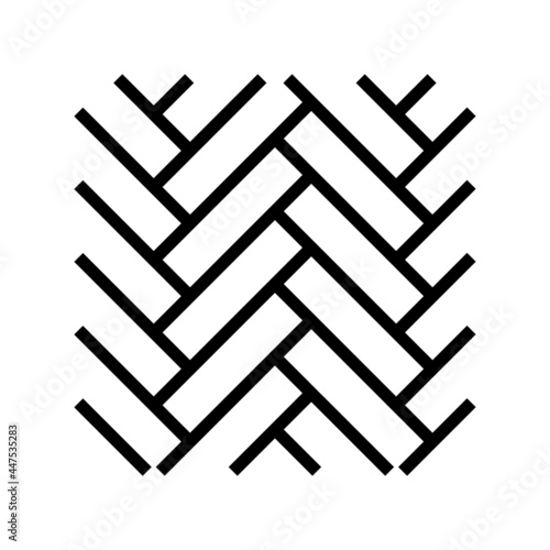 wood flooring parquet line icon vector. wood flooring parquet sign. isolated contour symbol black illustration